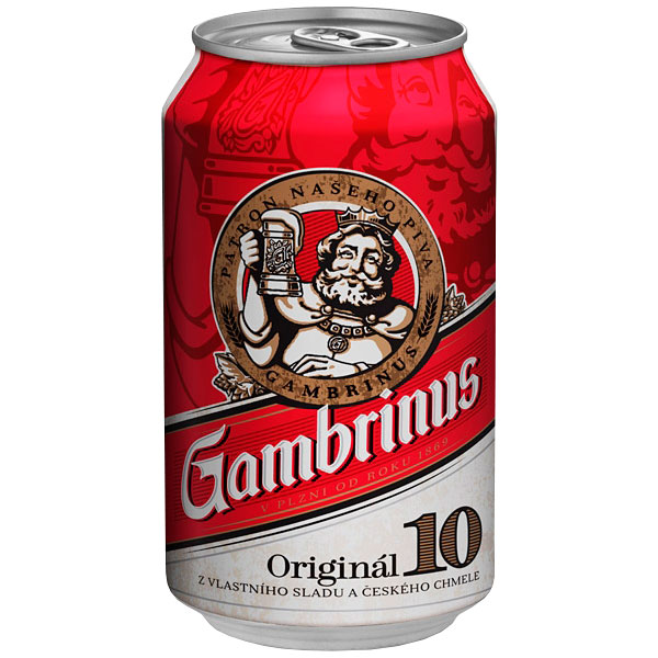 Gambrinus 10* 0,33l plech